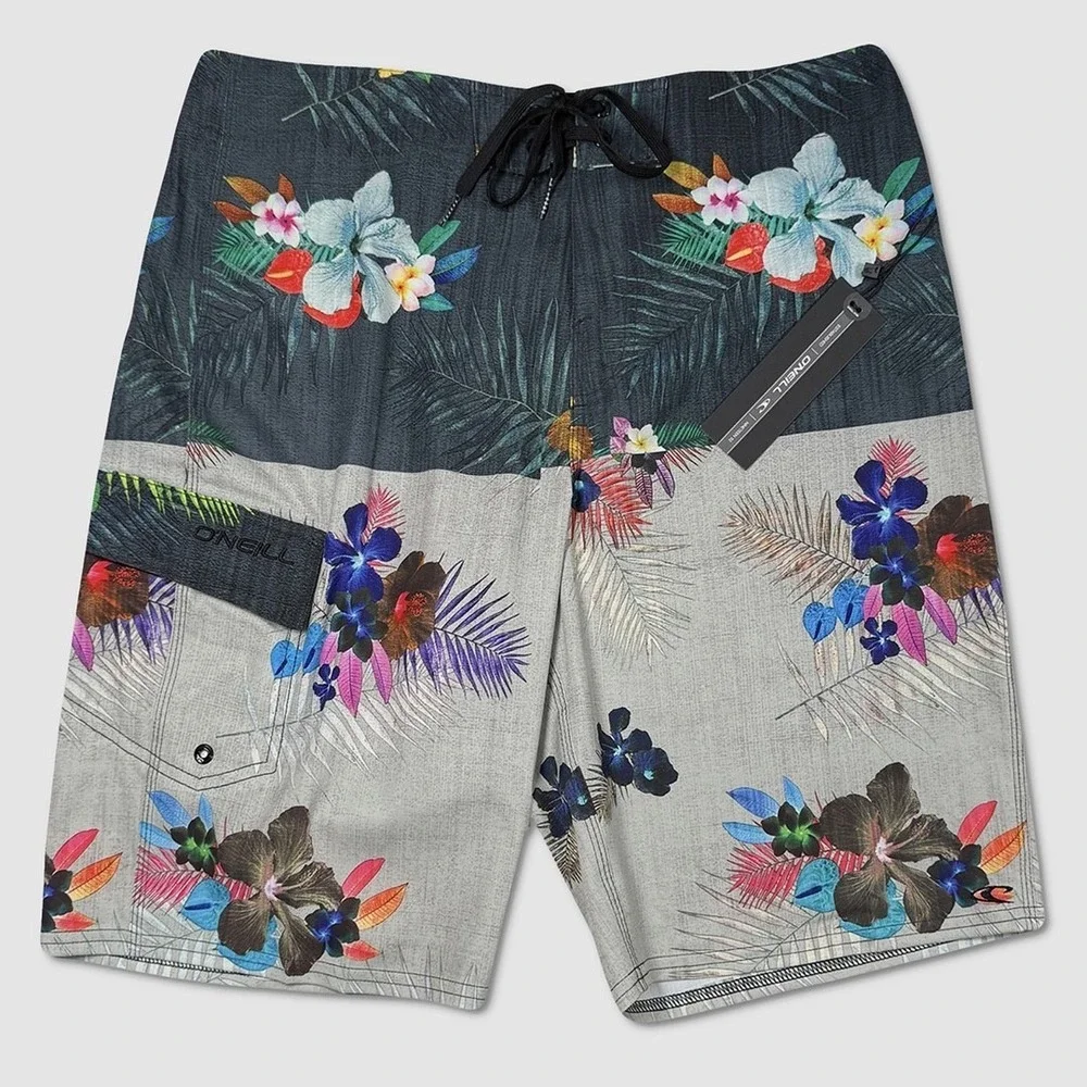 O'Neill Catalina Board Shorts - NWT Mens Size 33 Grey / Charcoal - #46453-B1